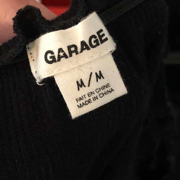 Garage «Off the shoulder» black top - Picture 3 of 3